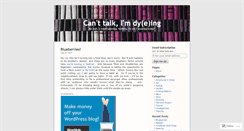 Desktop Screenshot of canttalkdyeing.wordpress.com