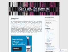 Tablet Screenshot of canttalkdyeing.wordpress.com
