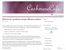 Tablet Screenshot of cashmerecafe.wordpress.com
