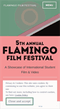 Mobile Screenshot of flamingofilmfest.wordpress.com