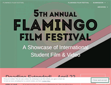 Tablet Screenshot of flamingofilmfest.wordpress.com