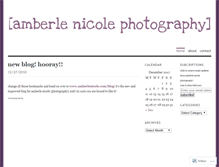 Tablet Screenshot of amberlenicolephoto.wordpress.com