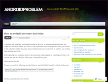 Tablet Screenshot of androidproblem.wordpress.com