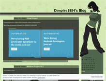 Tablet Screenshot of dimples1984.wordpress.com