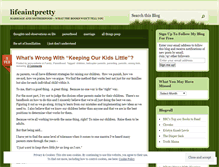Tablet Screenshot of lifeaintpretty.wordpress.com