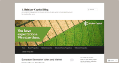 Desktop Screenshot of brinkercapital.wordpress.com