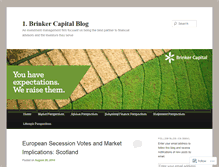 Tablet Screenshot of brinkercapital.wordpress.com