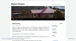 Desktop Screenshot of explorepanama.wordpress.com