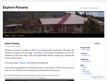 Tablet Screenshot of explorepanama.wordpress.com