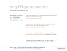 Tablet Screenshot of eng111gunresearch.wordpress.com