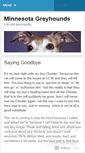 Mobile Screenshot of minnesotagreyhounds.wordpress.com