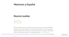 Desktop Screenshot of mexicanoyespanol.wordpress.com