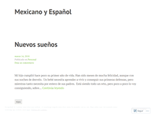 Tablet Screenshot of mexicanoyespanol.wordpress.com