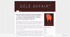 Desktop Screenshot of geleaffair.wordpress.com