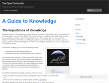 Tablet Screenshot of opencommunityinitiative.wordpress.com