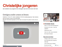 Tablet Screenshot of christelijkejongeren.wordpress.com