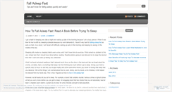 Desktop Screenshot of fallasleepfast1.wordpress.com