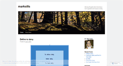 Desktop Screenshot of marksills.wordpress.com