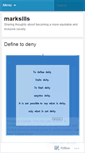 Mobile Screenshot of marksills.wordpress.com