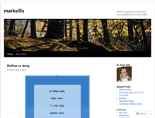Tablet Screenshot of marksills.wordpress.com