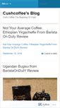 Mobile Screenshot of cushcoffee.wordpress.com