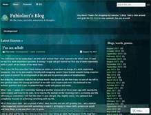 Tablet Screenshot of fabiolas1.wordpress.com