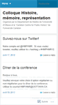 Mobile Screenshot of histoirememoirerepresentation.wordpress.com
