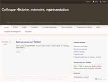 Tablet Screenshot of histoirememoirerepresentation.wordpress.com