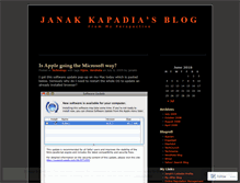 Tablet Screenshot of janakk.wordpress.com