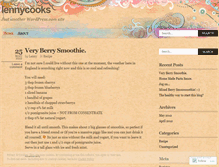 Tablet Screenshot of lennycooks.wordpress.com