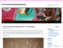 Tablet Screenshot of chroniclesofasewingmama.wordpress.com