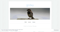 Desktop Screenshot of gcdxy.wordpress.com