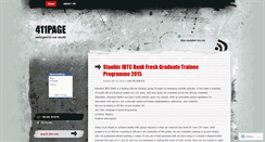 Desktop Screenshot of 411page.wordpress.com