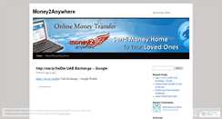 Desktop Screenshot of money2anywhere.wordpress.com