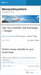 Mobile Screenshot of money2anywhere.wordpress.com