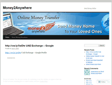 Tablet Screenshot of money2anywhere.wordpress.com