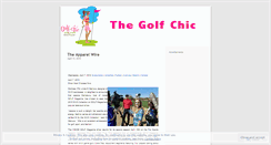 Desktop Screenshot of golfchic.wordpress.com