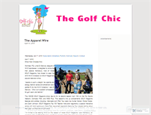 Tablet Screenshot of golfchic.wordpress.com