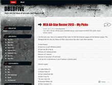 Tablet Screenshot of dblofive.wordpress.com