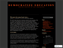 Tablet Screenshot of democratizeeducation.wordpress.com