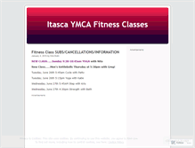 Tablet Screenshot of itascayfitnessclasses.wordpress.com