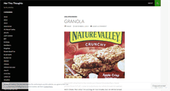 Desktop Screenshot of hertinythoughts.wordpress.com