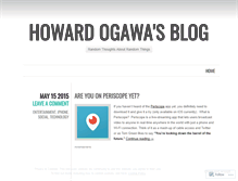 Tablet Screenshot of howardogawa.wordpress.com