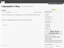 Tablet Screenshot of cajunquilter.wordpress.com
