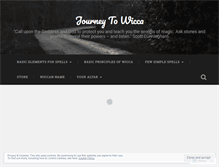 Tablet Screenshot of journeytowicca.wordpress.com
