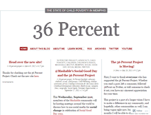 Tablet Screenshot of 36percent.wordpress.com