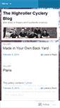 Mobile Screenshot of highrollercyclery.wordpress.com