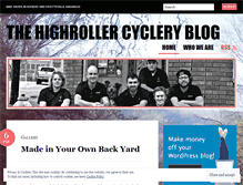 Tablet Screenshot of highrollercyclery.wordpress.com