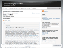 Tablet Screenshot of onlinedatingadvice4men.wordpress.com