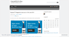 Desktop Screenshot of originalitf2010.wordpress.com